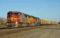 BNSF 8216 - SD75M with train